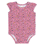 Body Rotativo Chiclete - Bebê Menina -Cotton Body Rosa - Bebê Menina - Cotton - Ref:33102-5-G