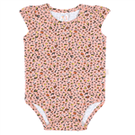 Body Rotativo Salmão - Bebê Menina -Cotton Body Rosa - Bebê Menina - Cotton - Ref:33102-117-G