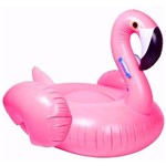 Boia Inflável Flamingo Bote Gigante P/ Piscina Praia Deitar Relaxar 250 Cm