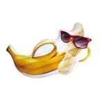 Boia Inflável Gigante Banana de Óculos