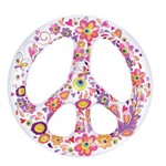 Boia Inflável Gigante Hippie Paz e Amor