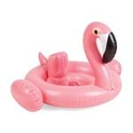 Boia Inflável Infantil Bebê Flamingo Rosa com Assento