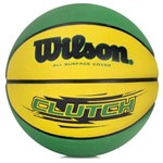 Bola de Basquete Wilson Clutch 295 7 Verde e Amarela