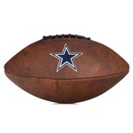 Bola de Futebol Americano Wilson Nfl Jr Throwback Team Logo Dallas Cowboys Marrom