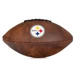 Bola de Futebol Americano Wilson Nfl Jr Throwback Team Logo Steelers de Pittsbuch Marrom
