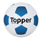 Bola de Futebol de Campo - Extreme 4 - Costurado - Branco/azul- Topper