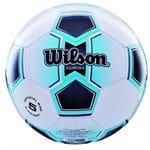 Bola de Futebol de Campo Illusive N.5 Microfibra de Pu e PVC Azul Wilson