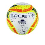 Bola de Futebol Society S11 Penalty Branca Amarela