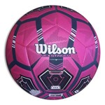 Bola de Futebol Wilson Hex Stinger Tamanho 5 - Rosa com Preta-Rosa / Preto-SP