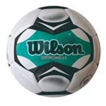 Bola de Futebol Wilson Magnetic II Tamanho 5 - Branca com Verde Água-Branco / Verde-SP