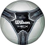 Bola Futebol Wilson Hex Evo 5 - Branca e Prata