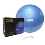 Bola Pilates Gym Ball Antiburst 55cm Vollke - Azul