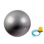 Bola Suica C/ Bomba para Pilates 65cm Cinza com Ilustracao - Liveup
