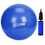 Bola Suica Premium 65 Cm Azul + Bomba de Inflar Zstorm