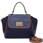 Bolsa Alça de Mao Smartbag Tresse/Jeans Bicolor Blue/Camel - 79170.16
