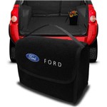Bolsa Automotiva Porta Malas Multiuso com Velcro Fixador Ford Preto
