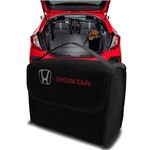 Bolsa Automotiva Porta Malas Multiuso com Velcro Fixador Honda Preto