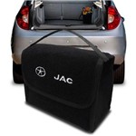 Bolsa Automotiva Porta Malas Multiuso com Velcro Fixador Jac Preto