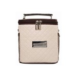 Bolsa Térmica 2 Potes Marfim C/Marrom Style Model - Bag New