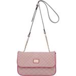Bolsa Transversal Smartbag Couro Bicolor Nude/Pink - 75020.19
