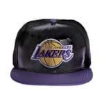 Boné New Era 59Fifty Patent Front Los Angeles Lakers Masculino