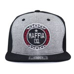 Boné Snapback Maffia & Co Logo Mescla/Preto