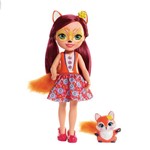 Boneca Articulada - 30 Cm - Enchantimals - Felicity Fox e Babika - Mattel