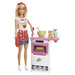 Boneca Barbie Chef dos Bolinhos FHP57 Mattel Branco
