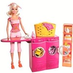Boneca Barbie com Cômodos da Casa - Lavanderia - Mattel