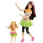 Boneca Barbie Family - Dupla de Irmãs Skipper e Chelsea Dança Hula - Mattel