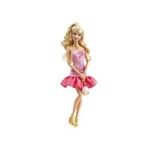 Boneca Barbie Fashionistas Vestido Rosa Bolsa Cupcake - Mattel