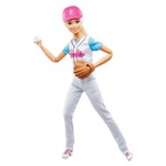 Boneca Barbie - Feita para Mexer - Esportista - Jogadora de Baseball - Mattel
