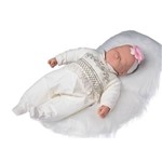 Boneca Bebê - 50cm - Ninos Reborn - Dormindo - Cotiplás
