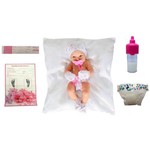 Boneca Bebê Bebezinho da Mamãe com Acessórios e Corpo Todo em Vinil Estilo Reborn - Cotiplás