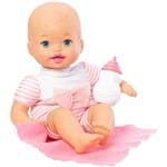 Boneca Bebê Little Mommy Recém Nascido Roupinha Listrada Rosa Fjl45 Mattel