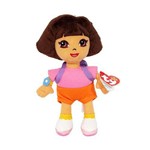 Boneca de Pelúcia Dora Aventureira Beanie Babies Ty DTC Personagem Disney - MIX8 615070