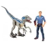 Boneco Jurassic World - Velociraptor Blue Vs Owen Fmm49