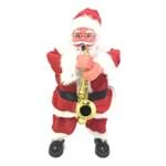 Boneco Papai Noel Musical C/ Movimento e Musical Saxofone