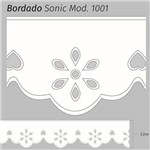 Bordado Sonic Branco 3,2cm X 10m Mod. 1001 (75% Poliéster 25% Algodão)