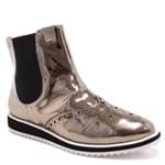 Bota Oxford Zariff Shoes Flatform Chelsea Cinza