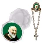 Botton com Embalagem Italiana - Padre Pio | SJO Artigos Religiosos