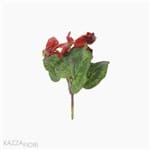 Bouquet Mini Cyclamen Artificial - Vermelho