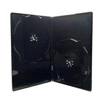 Box Dvd Amaray Slim Duplo Preto 5 - Unidades