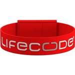 Bracelete LifeCode Salva-Vidas 19,5cm - Vermelho G