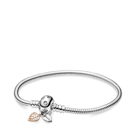 Bracelete Pandora Rose™ Folhas Únicas - 18 Cm