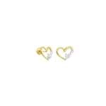 Brinco em Ouro 18K Love com Diamantes - AU3320