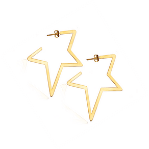 Brinco Estrela em Ouro 18K Coleção Star