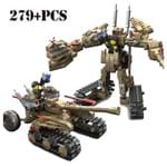 Brinquedo de Montar Tanque de Guerra Robo Compatível Lego