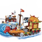 Brinquedo Dinastia Tang Barco Dragão 372 Peças 6606 - Banbao