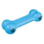 Brinquedo Interativo Kong Puppy Goodie Bone Kp31 com Dispenser para Ração ou Petisco Azul - Pequeno